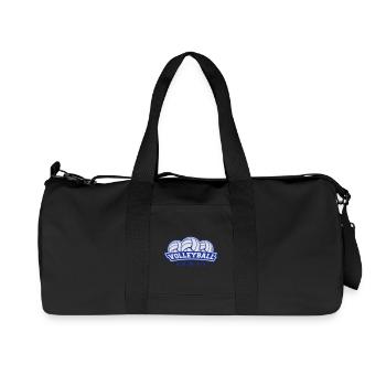 Volleyball Sport Logo - Recycled Canvas Sports Bag by Stanley/Stella - black - Front