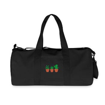 les plantes - Sac de sport en toile recyclée Stanley/Stella - noir - Devant