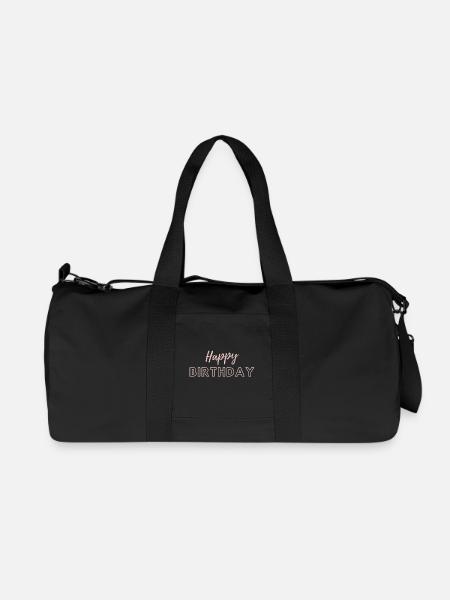 Happy Birthday - Recycled Canvas Sports Bag by Stanley/Stella - black