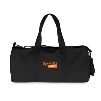 1954 - Recycelte Canvas-Sporttasche von Stanley/Stella - Schwarz - Vorne