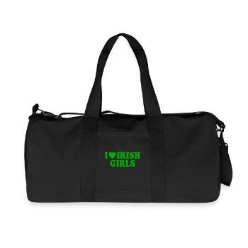 I love irish girls - Recycled Canvas Sports Bag by Stanley/Stella - black - Front