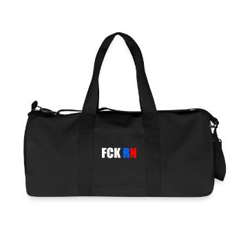 Fck rn - Recycled Canvas Sports Bag by Stanley/Stella - black - Front