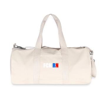 Fck rn - Sac de sport en toile recyclée Stanley/Stella - blanc naturel - Devant