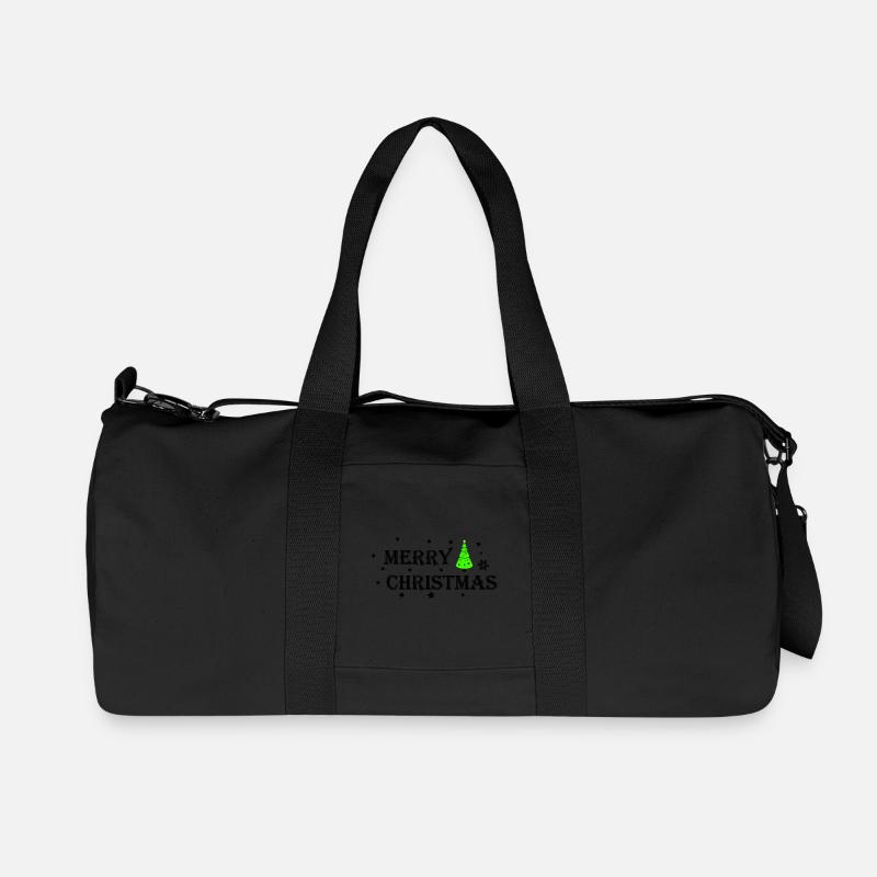 Merry Christmas - Recycelte Canvas-Sporttasche von Stanley/Stella - Schwarz