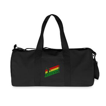 Handball Handball Fan Jump Throw Joueur de handball - Sac de sport en toile recyclée Stanley/Stella - noir - Devant