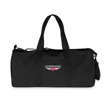 T-shirt Copenhague pour les fans et les voyageurs - Sac de sport en toile recyclée Stanley/Stella - noir - Devant