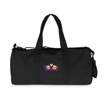 Tarantula Paar Liebe Valentinstag - Recycelte Canvas-Sporttasche von Stanley/Stella - Schwarz - Vorne