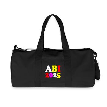 Abi 2025 - Recycelte Canvas-Sporttasche von Stanley/Stella - Schwarz - Vorne