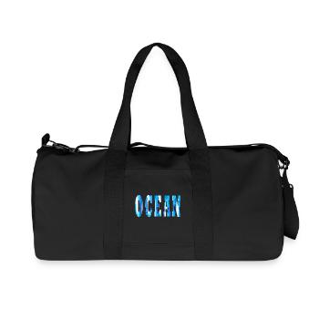 Ocean - Sac de sport en toile recyclée Stanley/Stella - noir - Devant