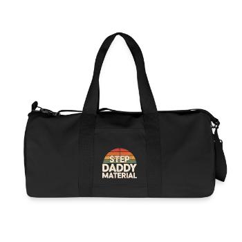 Step Daddy Material 18 - Recycelte Canvas-Sporttasche von Stanley/Stella - Schwarz - Vorne
