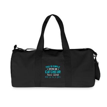 Catcheur Génial - Sac de sport en toile recyclée Stanley/Stella - noir - Devant