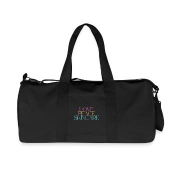 Love Peace Skincare - all you need - Recycelte Canvas-Sporttasche von Stanley/Stella - Schwarz - Vorne