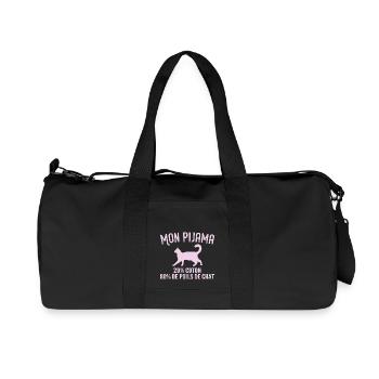 Pyjama De Poils De Chat Humour - Sac de sport en toile recyclée Stanley/Stella - noir - Devant