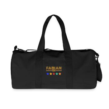 Fabian - Recycled Canvas Sports Bag by Stanley/Stella - black - Front