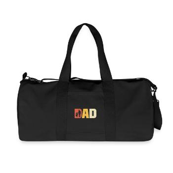 dad high daughter dad and daughter - Recycled Canvas Sports Bag by Stanley/Stella - black - Front
