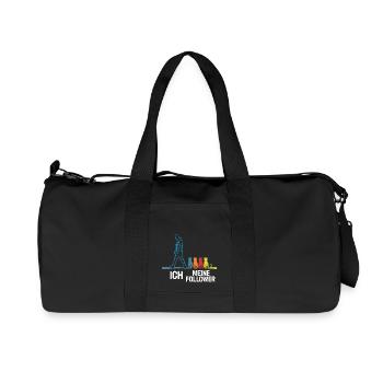 Moi et mes abonnés – Cat Humor Design - Sac de sport en toile recyclée Stanley/Stella - noir - Devant