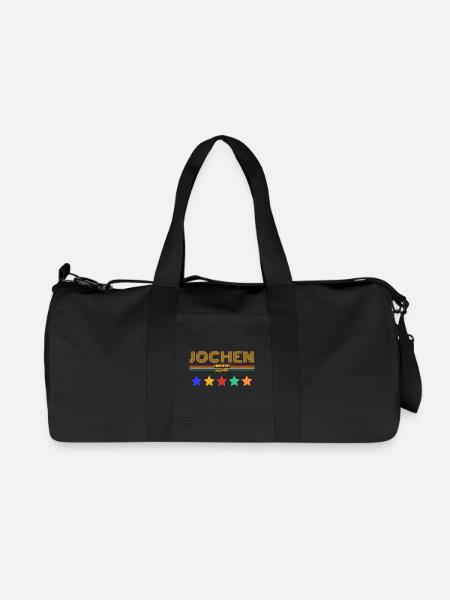 Jochen - Recycelte Canvas-Sporttasche von Stanley/Stella - Schwarz