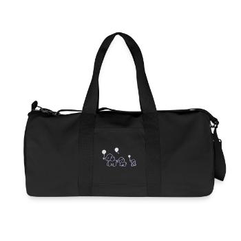 Familywalk_weiss - Sac de sport en toile recyclée Stanley/Stella - noir - Devant