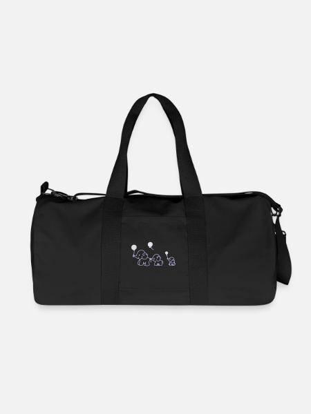 Familywalk_weiss - Recycled Canvas Sports Bag by Stanley/Stella - black