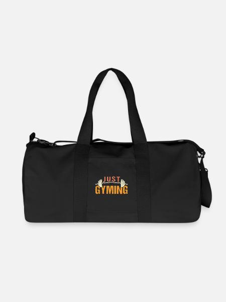 Bodybuilding Fitness Vintage Gym Athleten Workout - Recycelte Canvas-Sporttasche von Stanley/Stella - Schwarz