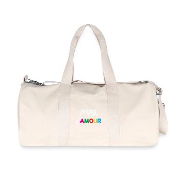 Grandpa of Love – Humor Family Gift Party Tenders - Recycled Canvas Sports Bag by Stanley/Stella - natural - Front