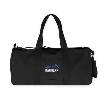 Kleiner Bauherr Logo mit Hammer und Säge - Recycelte Canvas-Sporttasche von Stanley/Stella - Schwarz - Vorne