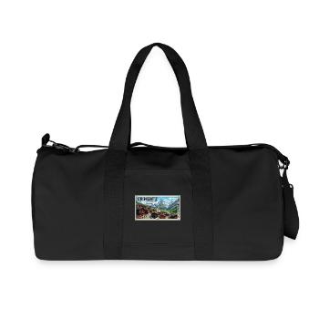 Grimentz Alpenpanorama Poster - Recycelte Canvas-Sporttasche von Stanley/Stella - Schwarz - Vorne