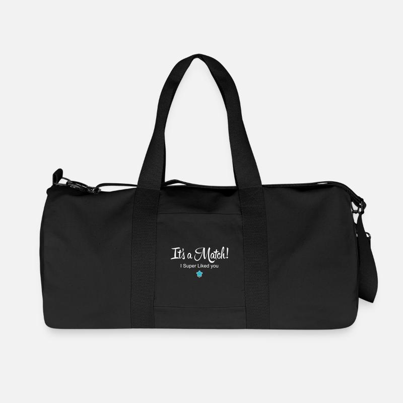 Es ist ein Match! Ich mochte dich super - Recycelte Canvas-Sporttasche von Stanley/Stella - Schwarz