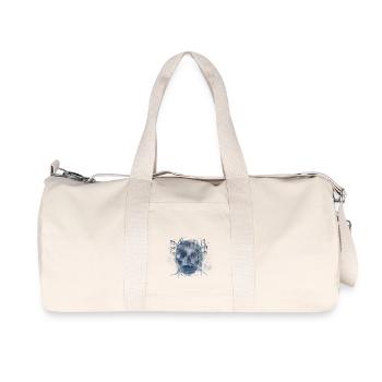Skull (für blaue Shirts) - Recycelte Canvas-Sporttasche von Stanley/Stella - Naturweiß - Vorne