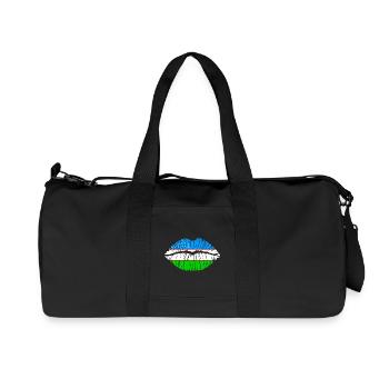 Kuss Usbekistan - Recycelte Canvas-Sporttasche von Stanley/Stella - Schwarz - Vorne