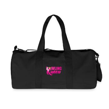 Bowling / Bowler: Bowling Queen - Recycelte Canvas-Sporttasche von Stanley/Stella - Schwarz - Vorne
