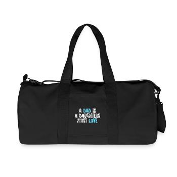 un père est une fille premier amour - Sac de sport en toile recyclée Stanley/Stella - noir - Devant