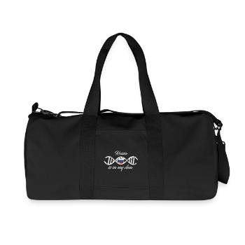 love my dna dns land country Russia - Recycled Canvas Sports Bag by Stanley/Stella - black - Front