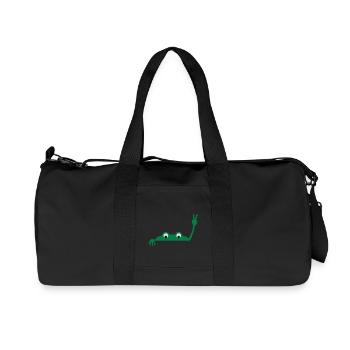 Frog face - Recycled Canvas Sports Bag by Stanley/Stella - black - Front