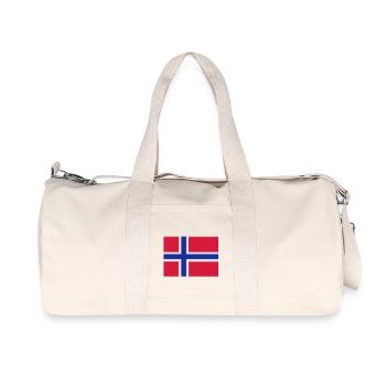 Norwegen - Recycelte Canvas-Sporttasche von Stanley/Stella - Naturweiß - Vorne
