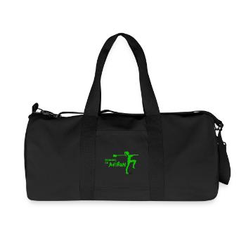 Je peux pas j'ai aviron (filles) - Sac de sport en toile recyclée Stanley/Stella - noir - Devant