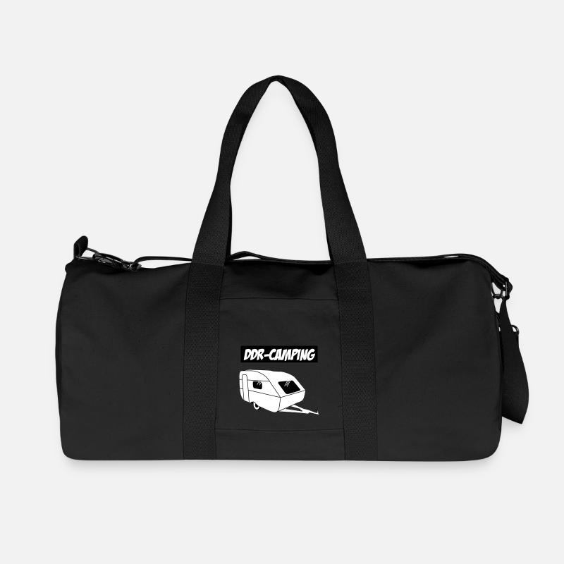 QEK Aero DDR-Camping - Recycelte Canvas-Sporttasche von Stanley/Stella - Schwarz