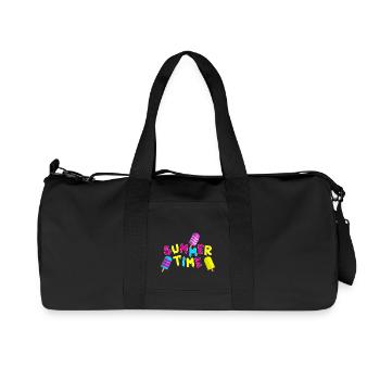 Summer Time - Recycelte Canvas-Sporttasche von Stanley/Stella - Schwarz - Vorne