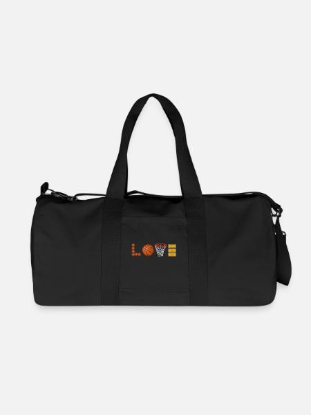 Love Basketball Sport Slamdunk Fan Ball Liebhaber - Recycelte Canvas-Sporttasche von Stanley/Stella - Schwarz