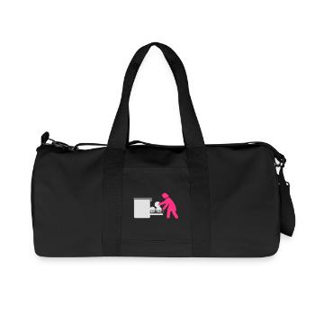 dishwasher_girl - Recycelte Canvas-Sporttasche von Stanley/Stella - Schwarz - Vorne