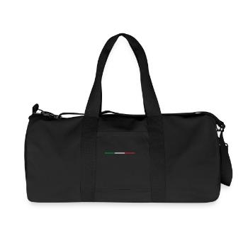 Italy - national flag as a retro stripes. - Recycled Canvas Sports Bag by Stanley/Stella - black - Front