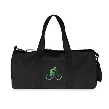 cyclist - Recycled Canvas Sports Bag by Stanley/Stella - black - Front