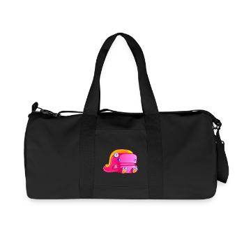 Fleurette le dinosaure - Sac de sport en toile recyclée Stanley/Stella - noir - Devant