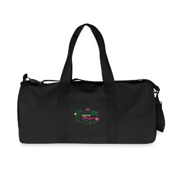 Queen Garden - Reine du jardin - 3C - Sac de sport en toile recyclée Stanley/Stella - noir - Devant