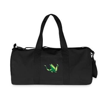 Origami: Drache - Sac de sport en toile recyclée Stanley/Stella - noir - Devant