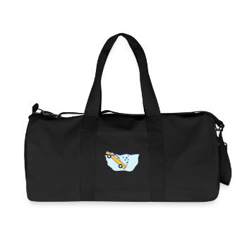 Diving Car - Recycelte Canvas-Sporttasche von Stanley/Stella - Schwarz - Vorne