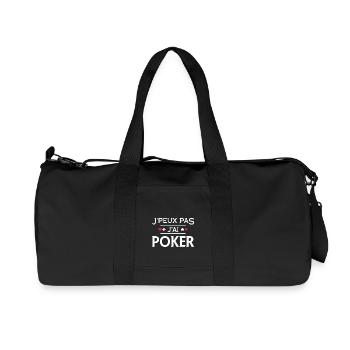 J'peux pas j'ai poker - Sac de sport en toile recyclée Stanley/Stella - noir - Devant