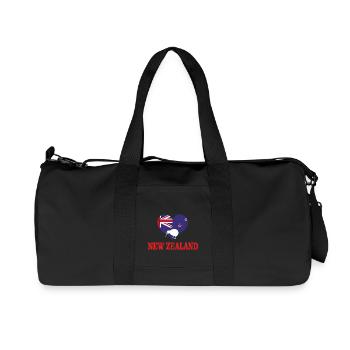 New Zealand - Recycelte Canvas-Sporttasche von Stanley/Stella - Schwarz - Vorne