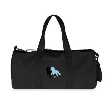 2 Tölter - Recycelte Canvas-Sporttasche von Stanley/Stella - Schwarz - Vorne