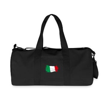 Italy Flag - Recycelte Canvas-Sporttasche von Stanley/Stella - Schwarz - Vorne